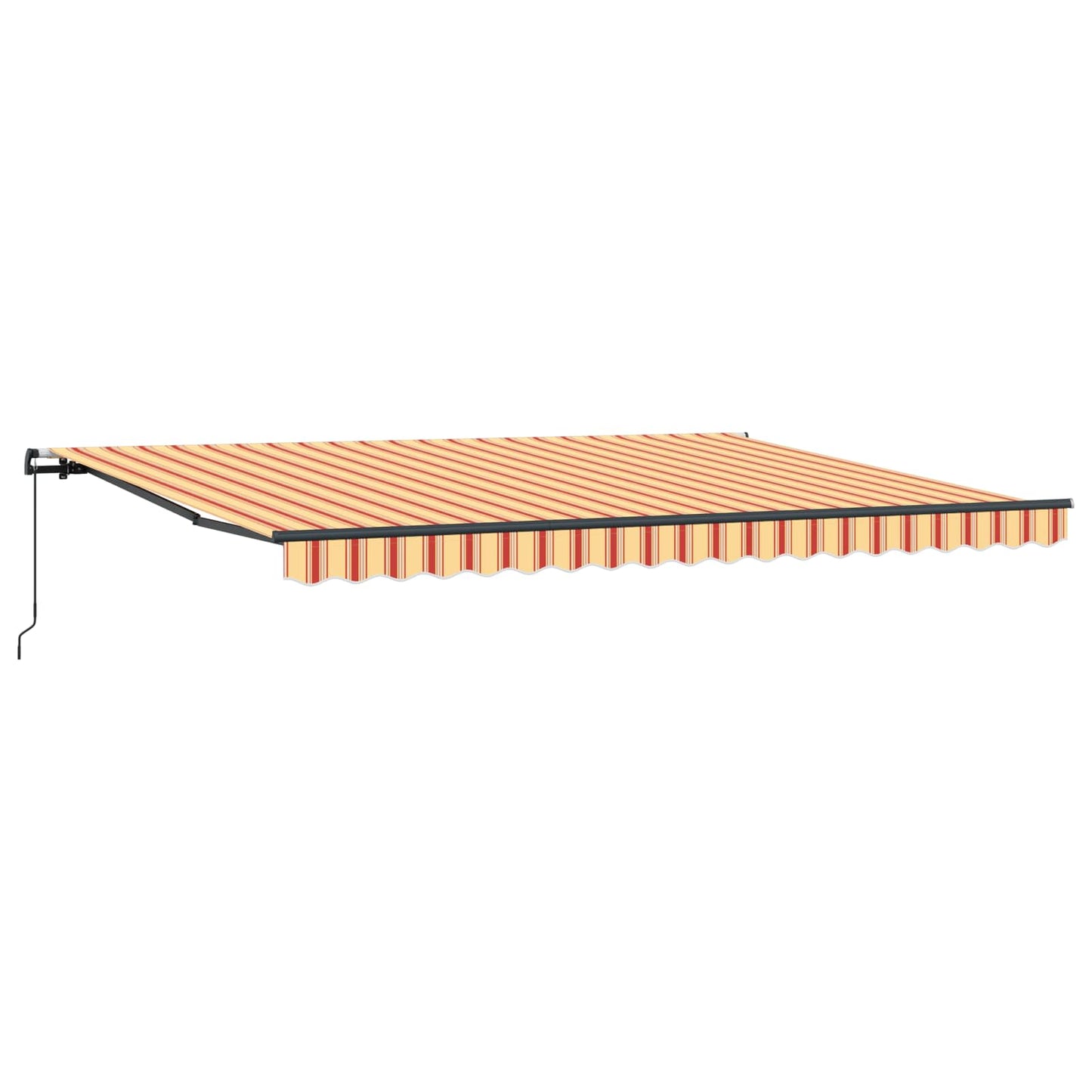 vidaXL Retractable Awning Yellow and Orange 450 x 300 cm