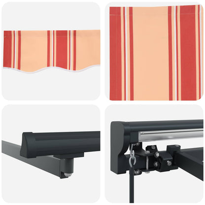 vidaXL Awning Frame Multicolour 450 x 300 cm Polyester with PU coating