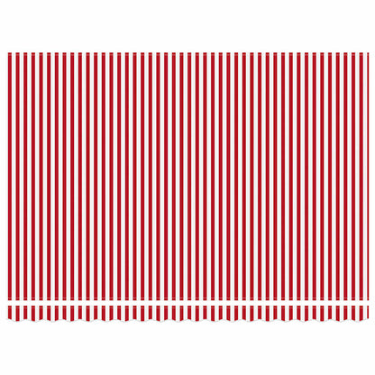 vidaXL Retractable Awning Red and White 450 x 300 cm