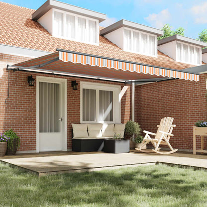 vidaXL Retractable Awning Multicolour 450 x 300 cm