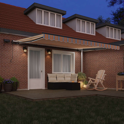 vidaXL Retractable Awning Multicolour 450 x 300 cm