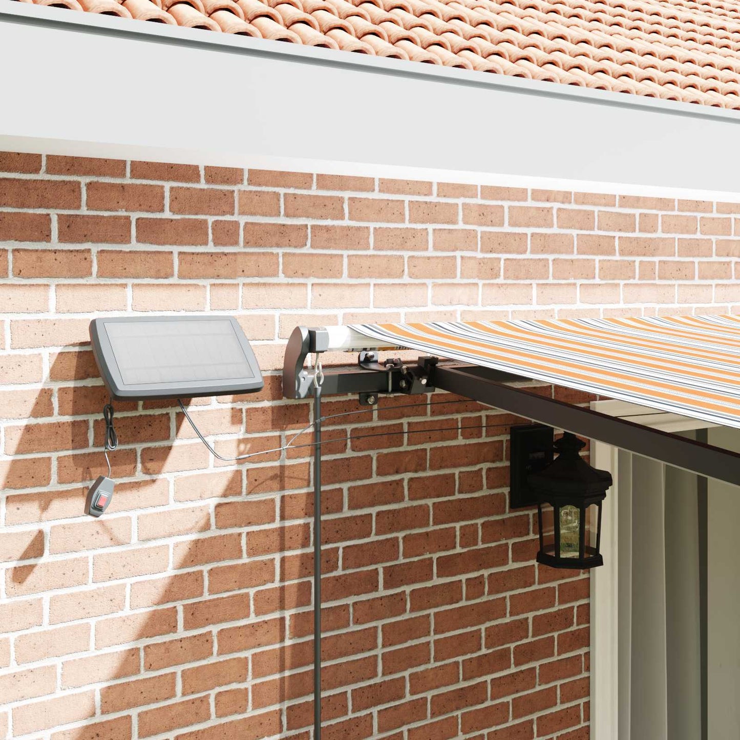 vidaXL Retractable Awning Multicolour 450 x 300 cm