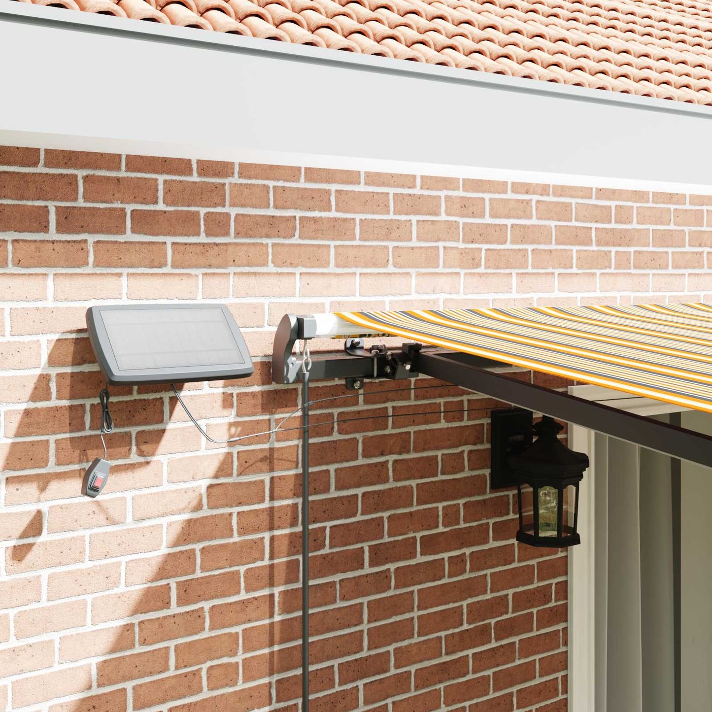 vidaXL Retractable Awning Multicolour 450 x 300 cm
