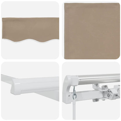 vidaXL Retractable Awning Beige 450 x 300 x 165 cm