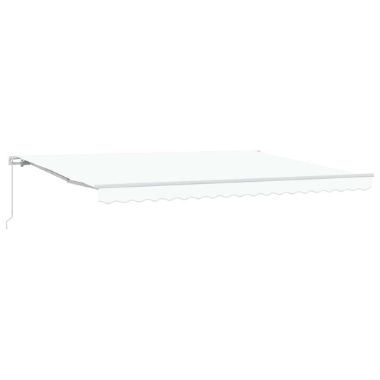 vidaXL Retractable Awning White 450 x 300 x 165 cm