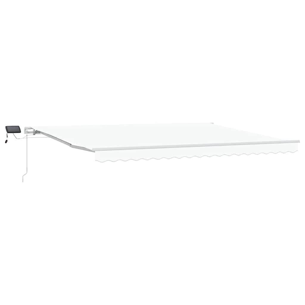 vidaXL Retractable Awning White 450 x 300 cm Fabric and Aluminium