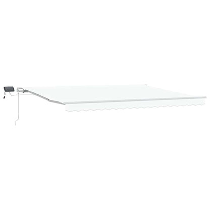 vidaXL Retractable Awning White 450 x 300 cm Fabric and Aluminium