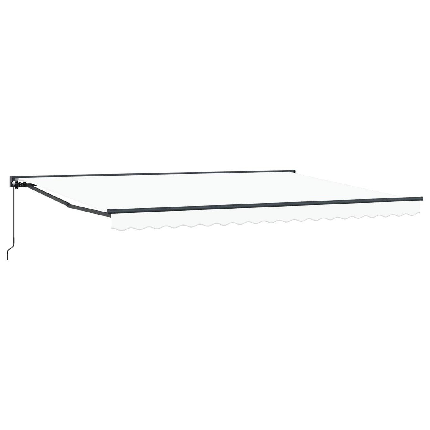 vidaXL Awning Frame White 450 x 300 cm Polyester with PU coating