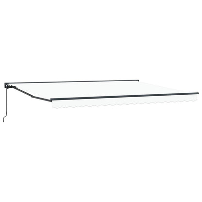 vidaXL Awning Frame White 450 x 300 cm Polyester with PU coating