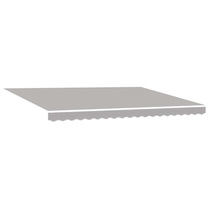 vidaXL Retractable Awning Light Grey 450 x 300 cm Fabric and Aluminium