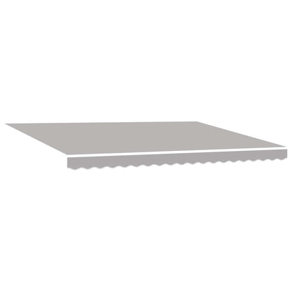 vidaXL Retractable Awning Light Grey 450 x 300 cm Fabric and Aluminium