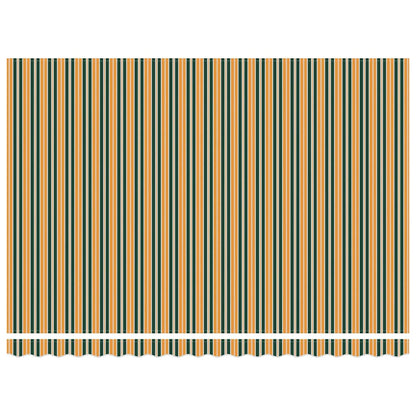 vidaXL Retractable Awning Green and Yellow 450 x 300 x 165 cm