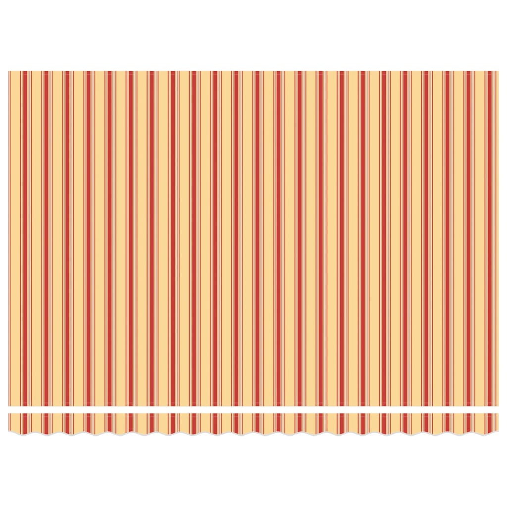 vidaXL Retractable Awning Manual Yellow and Orange 450 x 350 cm