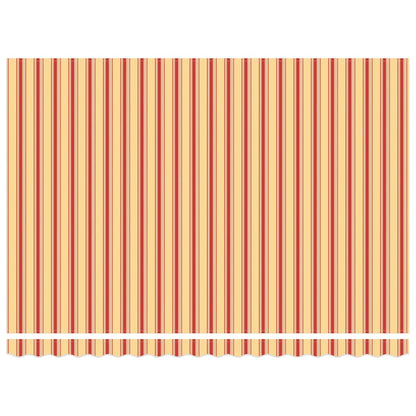 vidaXL Retractable Awning Manual Yellow and Orange 450 x 350 cm