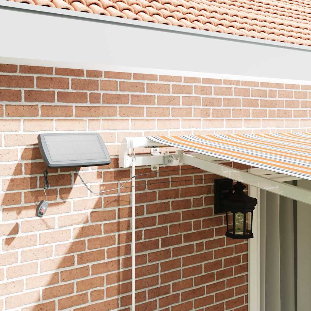 vidaXL Retractable Awning Multicolour 450 x 350 cm Fabric and Steel