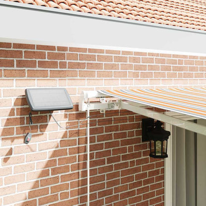vidaXL Retractable Awning Multicolour 450 x 350 cm Fabric and Steel
