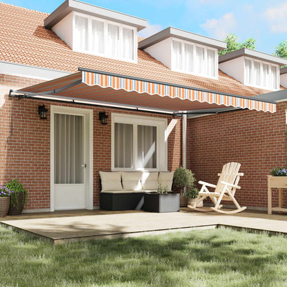 vidaXL Retractable Awning Multicolour 450 x 350 cm