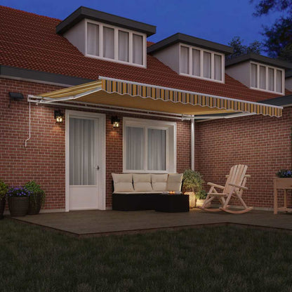 vidaXL Retractable Awning Multicolour 450 x 350 cm
