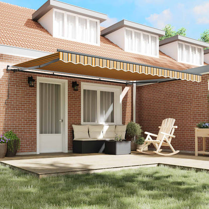 vidaXL Retractable Awning Multicolour 450 x 350 cm