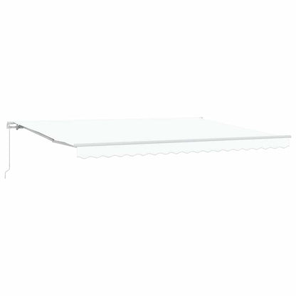vidaXL Retractable Awning White 450 x 350 x 165 cm