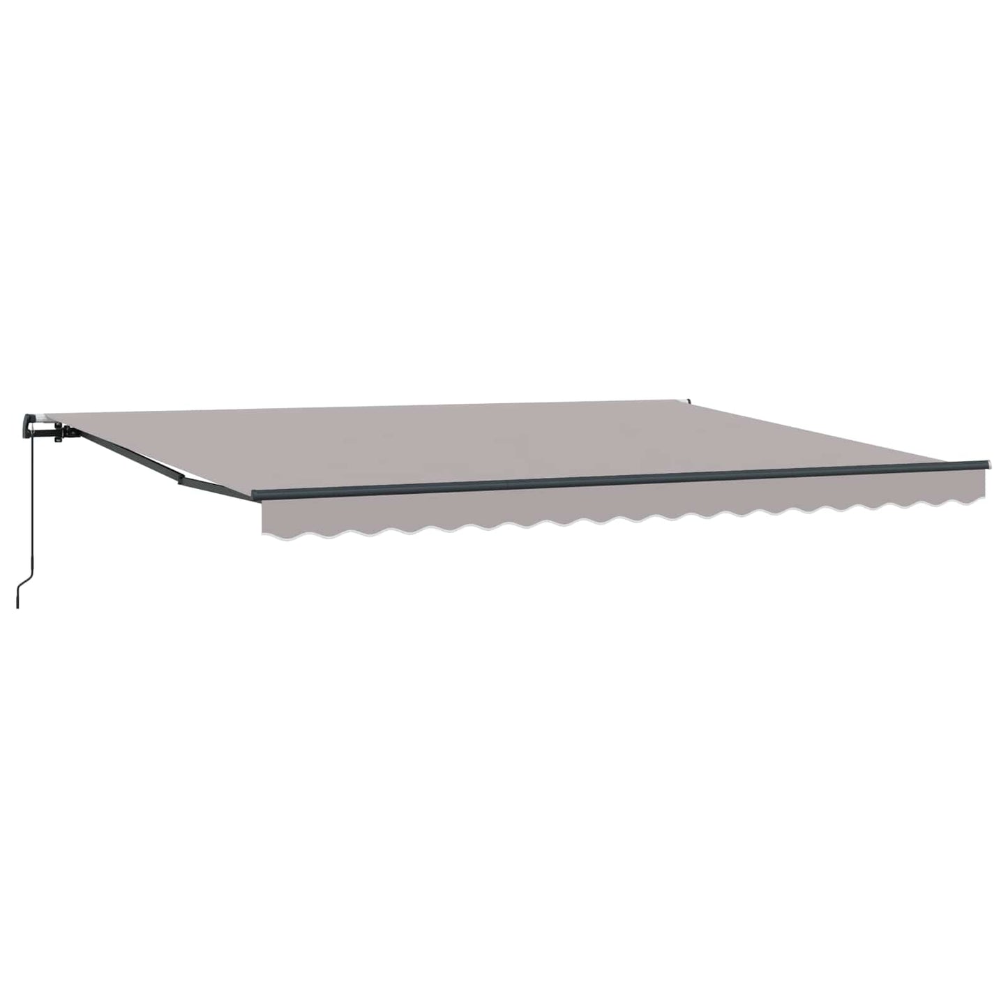 vidaXL Retractable Awning Light Grey 450 x 350 cm