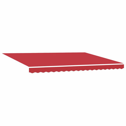 vidaXL Retractable Awning Manual Red 450 x 350 cm Fabric and Steel