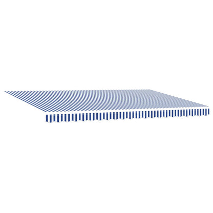 vidaXL Awning Frame Blue and White 500 x 300 cm