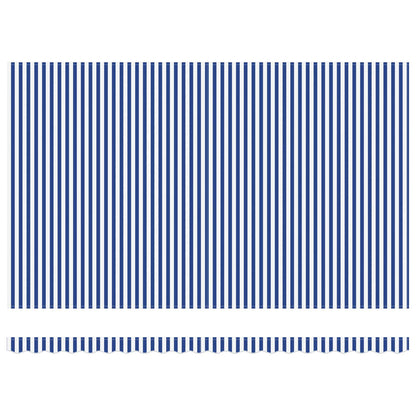 vidaXL Awning Frame Blue and White 500 x 300 cm
