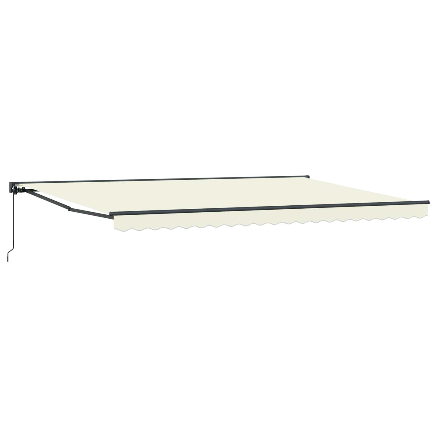 vidaXL Awning Frame Cream 500 x 300 cm Polyester with PU coating