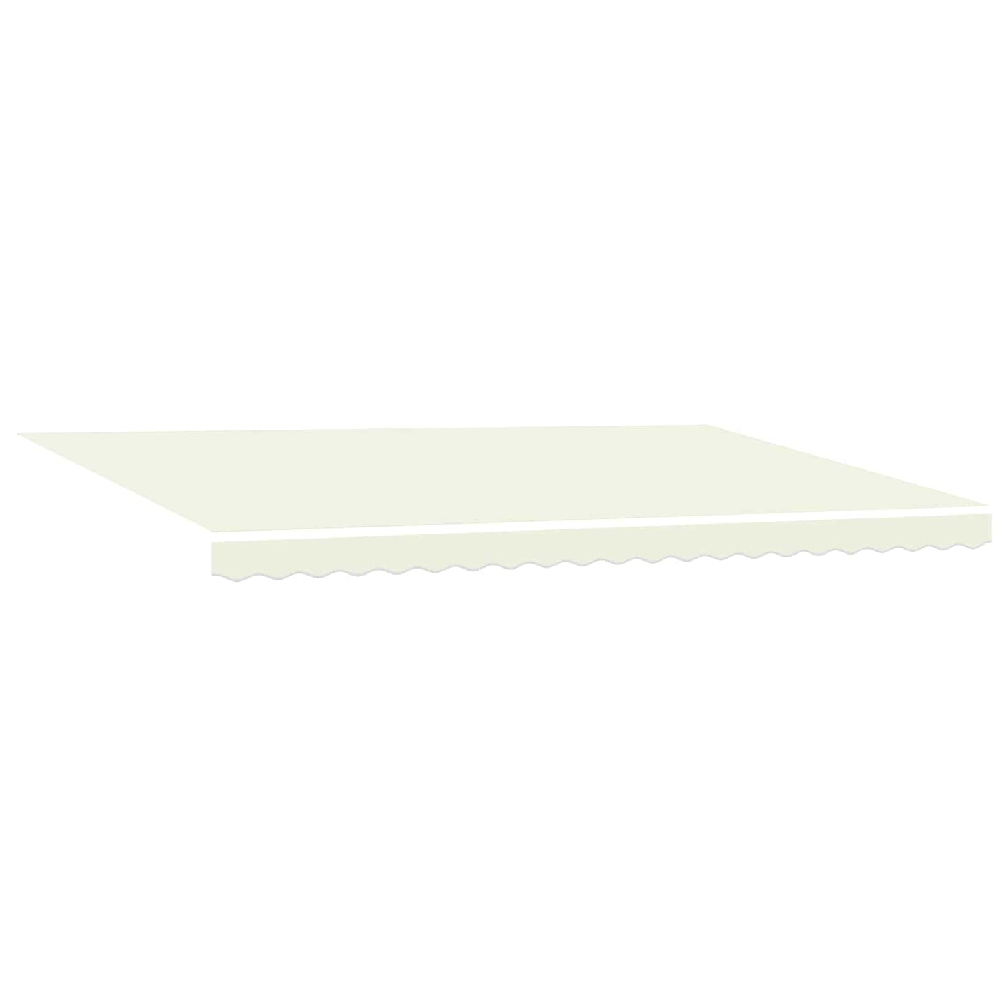 vidaXL Awning Frame Cream 500 x 300 cm Polyester with PU coating