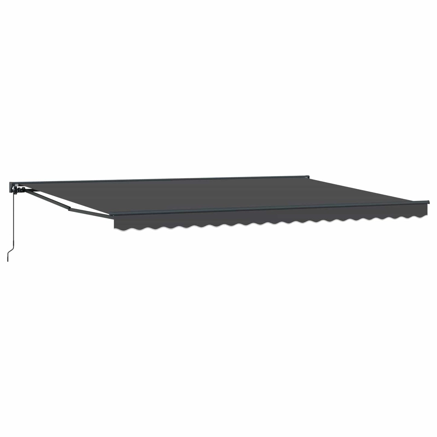 vidaXL Awning Frame Anthracite 500 x 300 cm Polyester with PU coating
