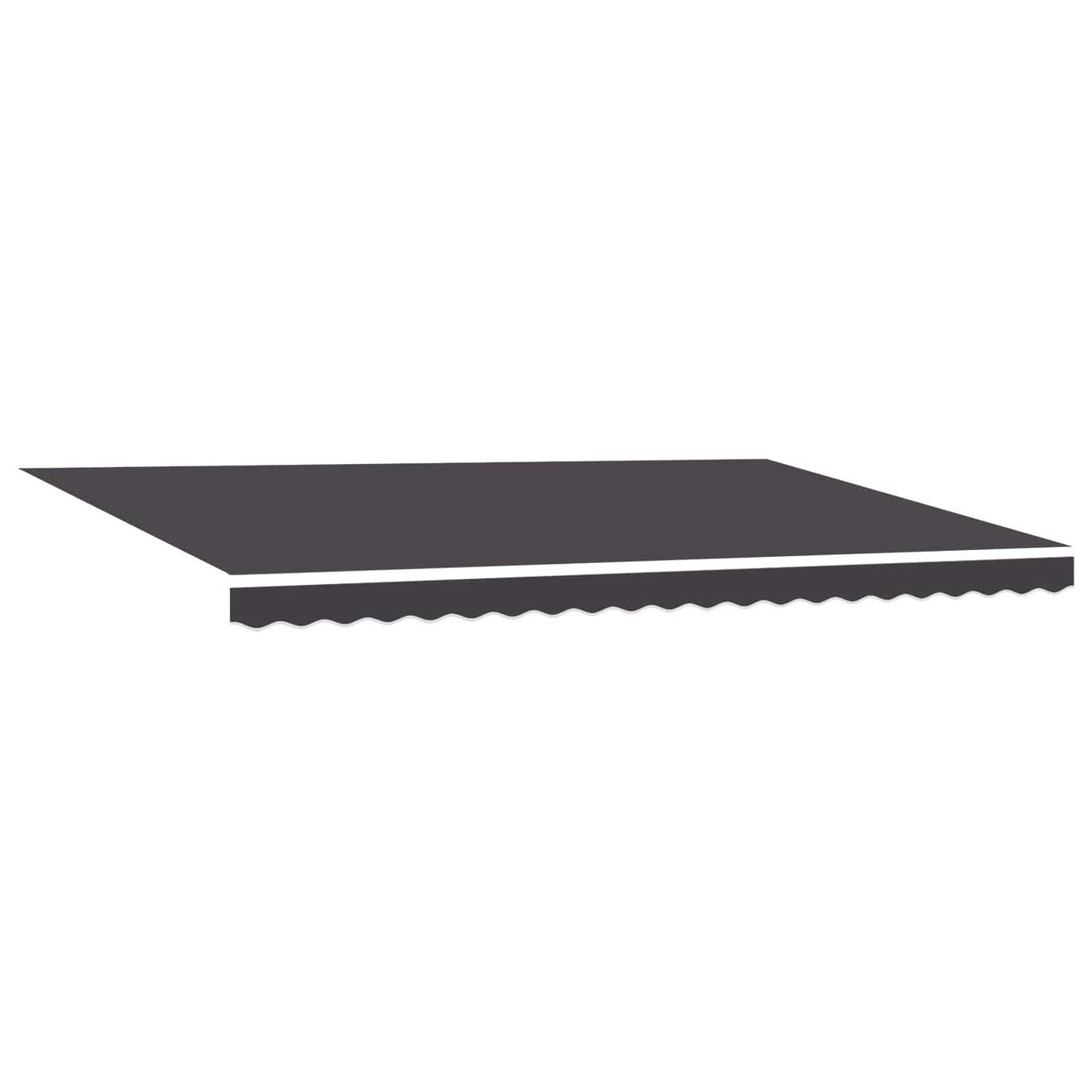 vidaXL Awning Frame Anthracite 500 x 300 cm Polyester with PU coating