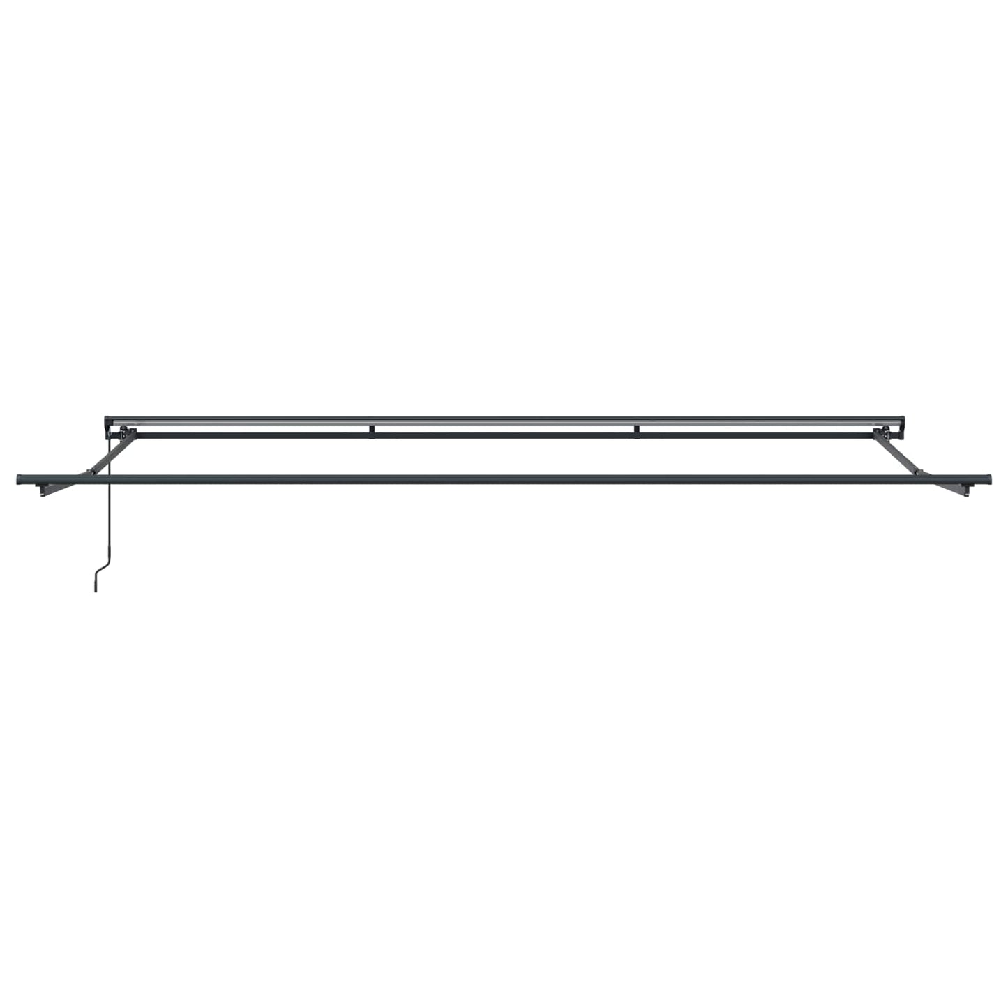 vidaXL Awning Frame Burgundy 500 x 300 cm Polyester with PU coating
