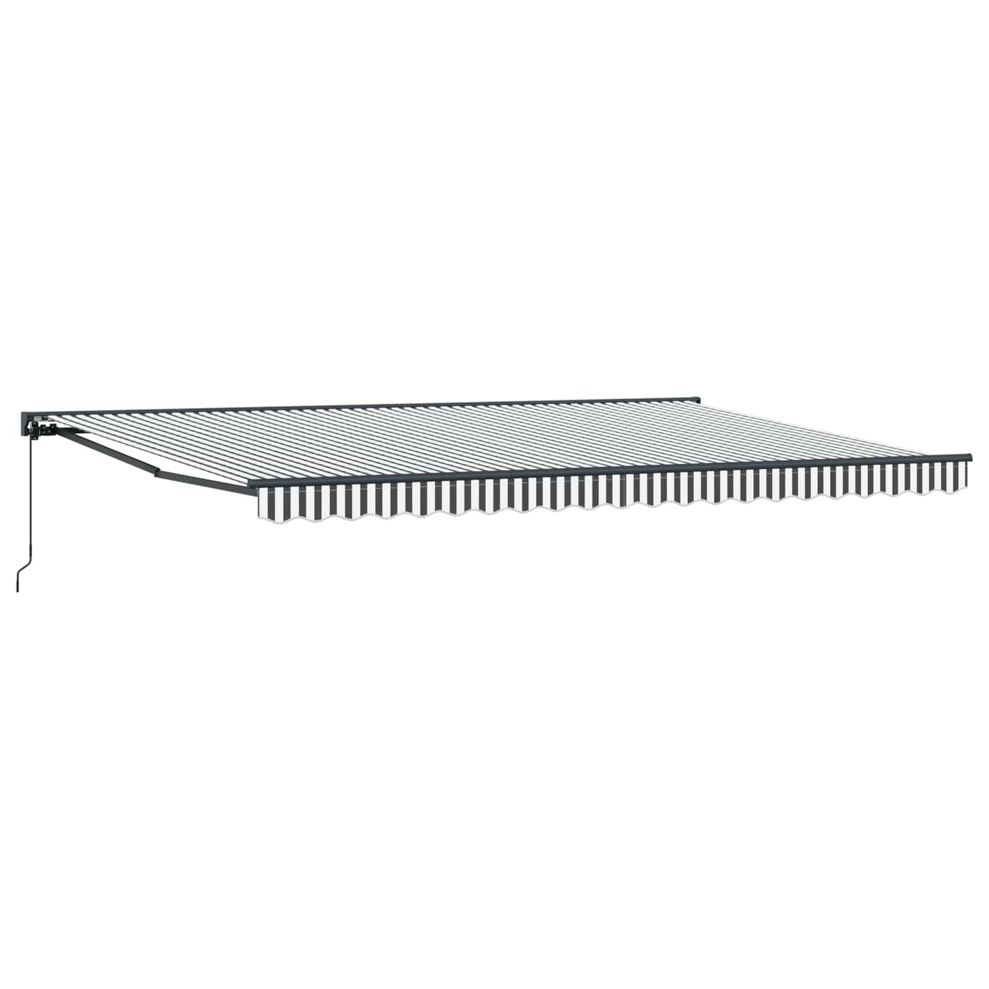 vidaXL Awning Frame Anthracite and White 500 x 300 cm