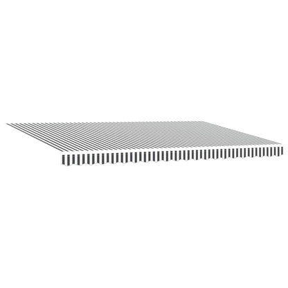 vidaXL Awning Frame Anthracite and White 500 x 300 cm