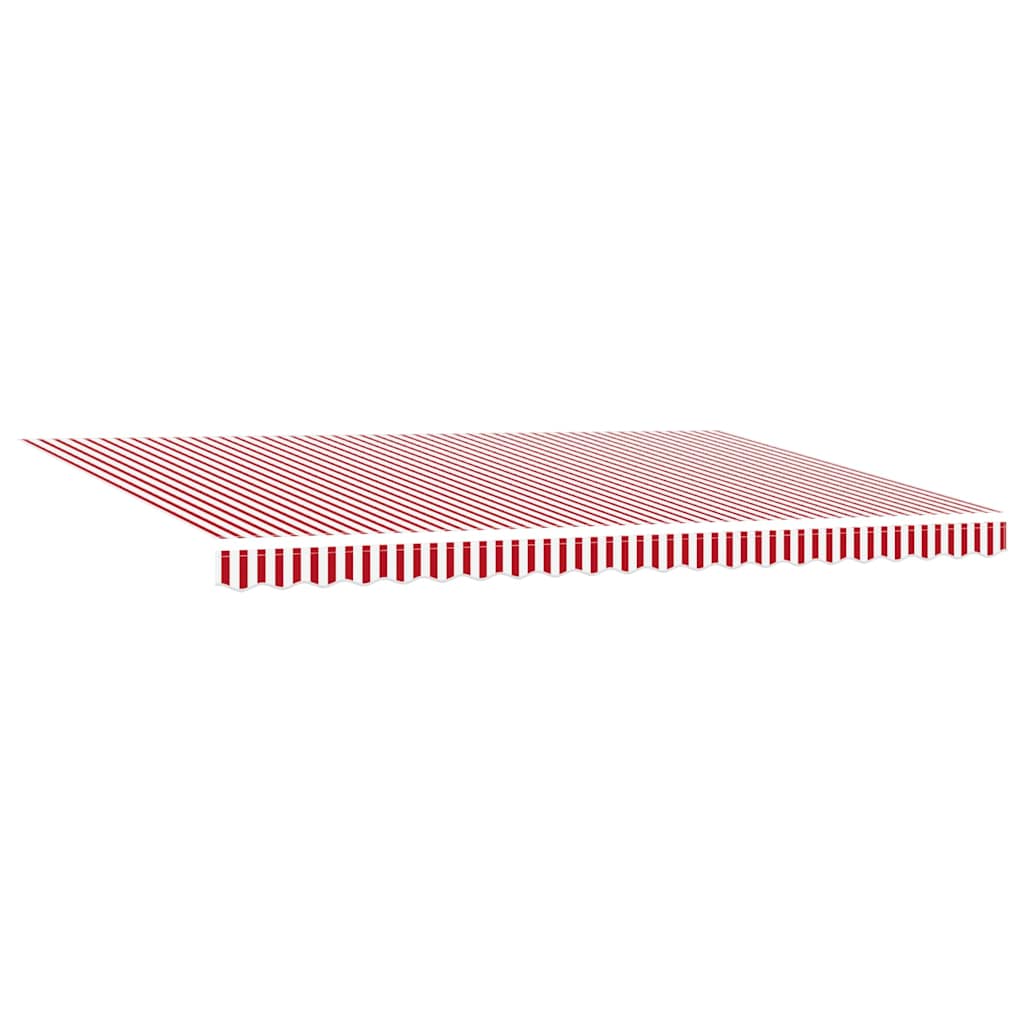 vidaXL Awning Red and White 500 x 300 x 165 cm Polyester and Metal