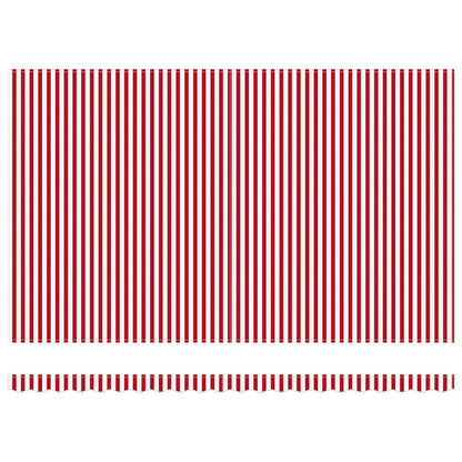 vidaXL Awning Red and White 500 x 300 x 165 cm Polyester and Metal