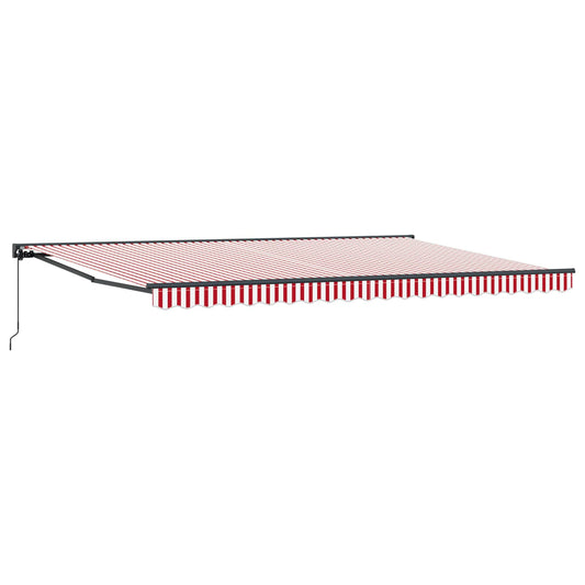 vidaXL Awning Frame Red and White 500 x 300 cm