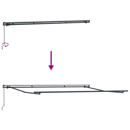 vidaXL Retractable Awning Beige 500 x 300 cm Polyester and Steel