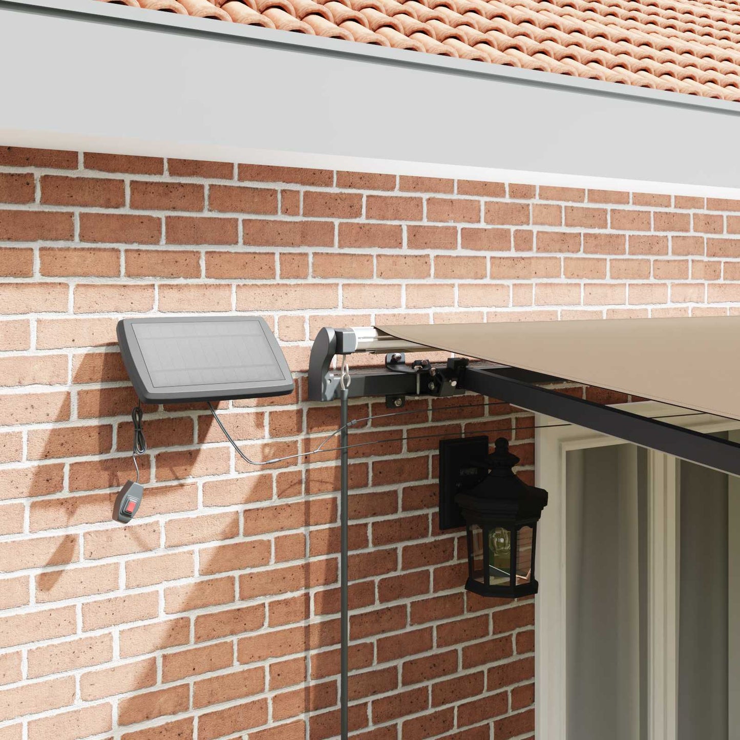 vidaXL Retractable Awning Beige 500 x 300 cm Fabric and Aluminium