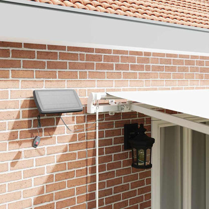 vidaXL Retractable Awning White 500 x 300 cm Fabric and Aluminium
