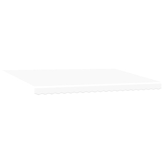 vidaXL Retractable Awning White 500 x 300 cm Polyester and Aluminium