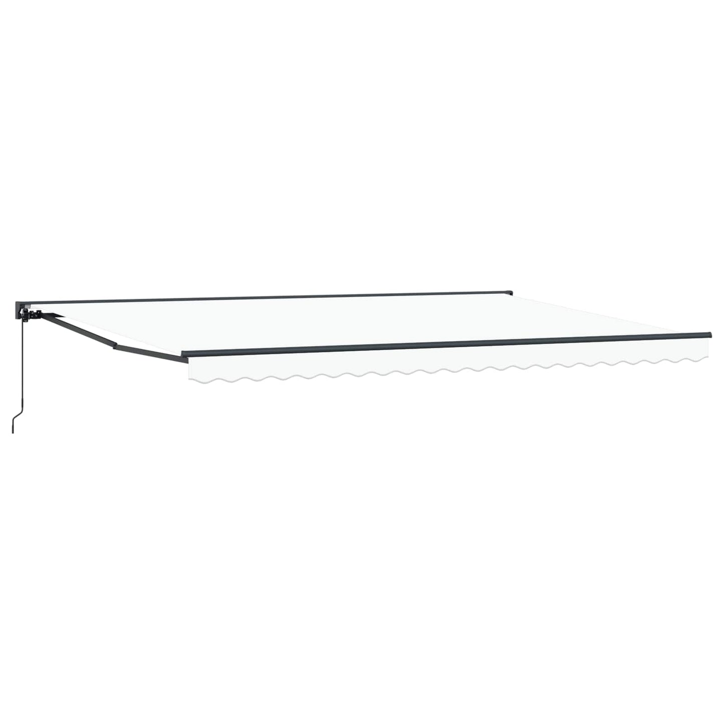 vidaXL Awning Frame White 500 x 300 cm Polyester with PU coating