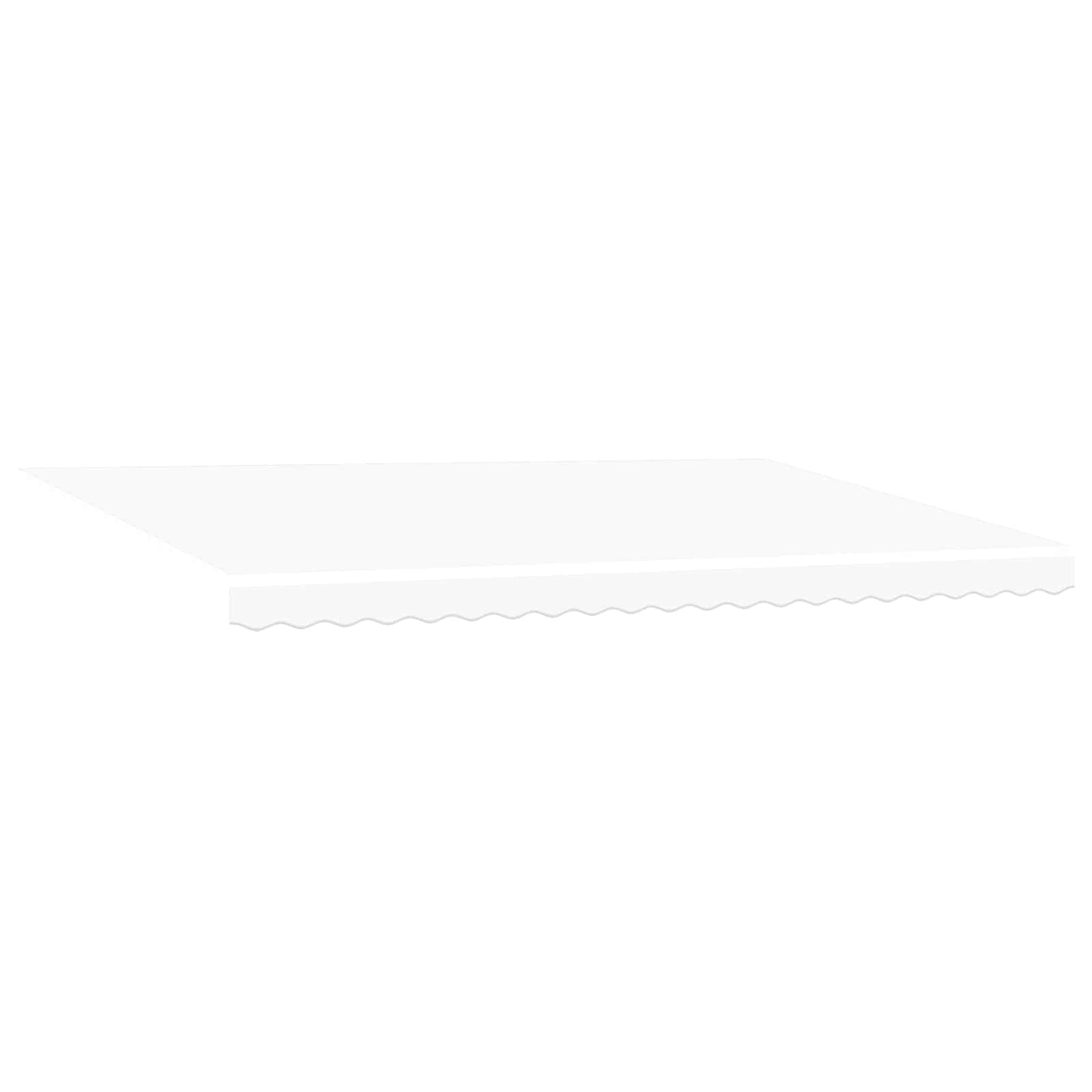 vidaXL Awning Frame White 500 x 300 cm Polyester with PU coating