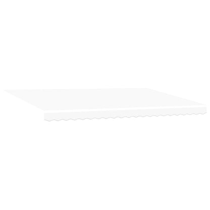 vidaXL Awning Frame White 500 x 300 cm Polyester with PU coating
