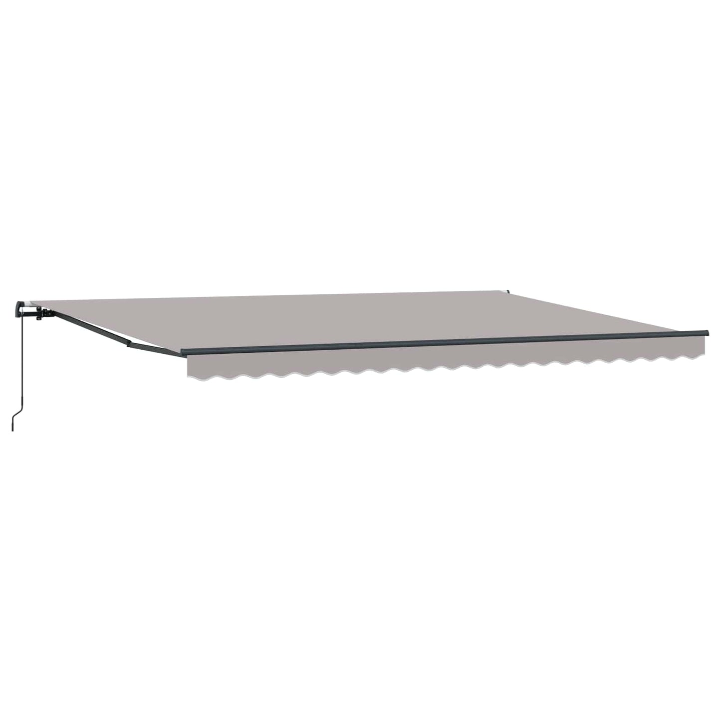vidaXL Retractable Awning Light Grey 500 x 300 cm