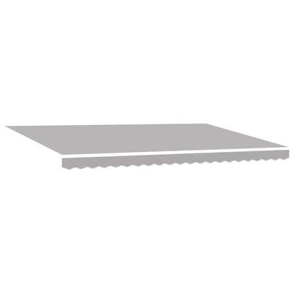 vidaXL Retractable Awning Light grey 500 x 300 cm Fabric