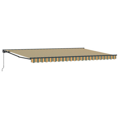 vidaXL Awning Frame Green and Yellow 500 x 300 cm