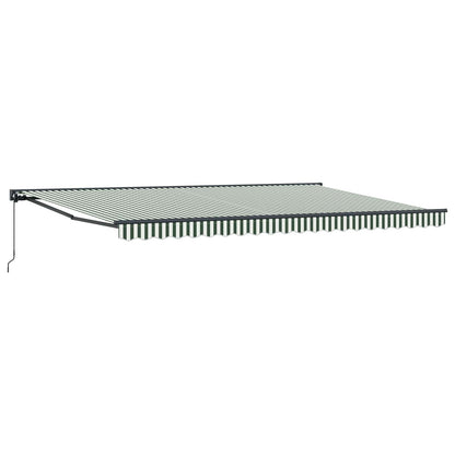 vidaXL Awning Frame Green and White 500 x 300 cm