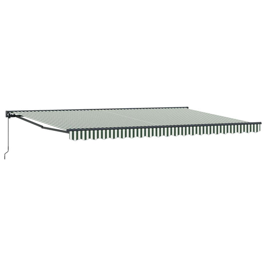 vidaXL Awning Frame Green and White 500 x 300 cm